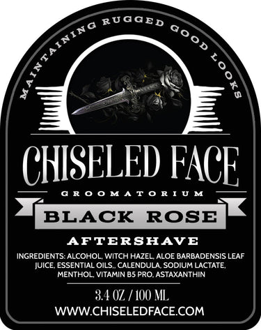Black Rose - Aftershave Splash - Chiseled Face